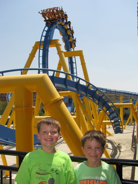 Arik and Matthew in front of the Tornado